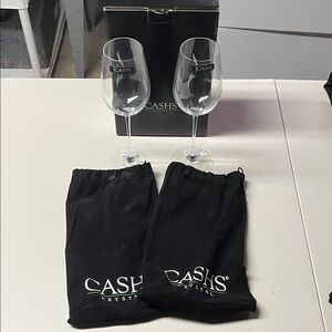 Cashs Crystal Wine Glass Set